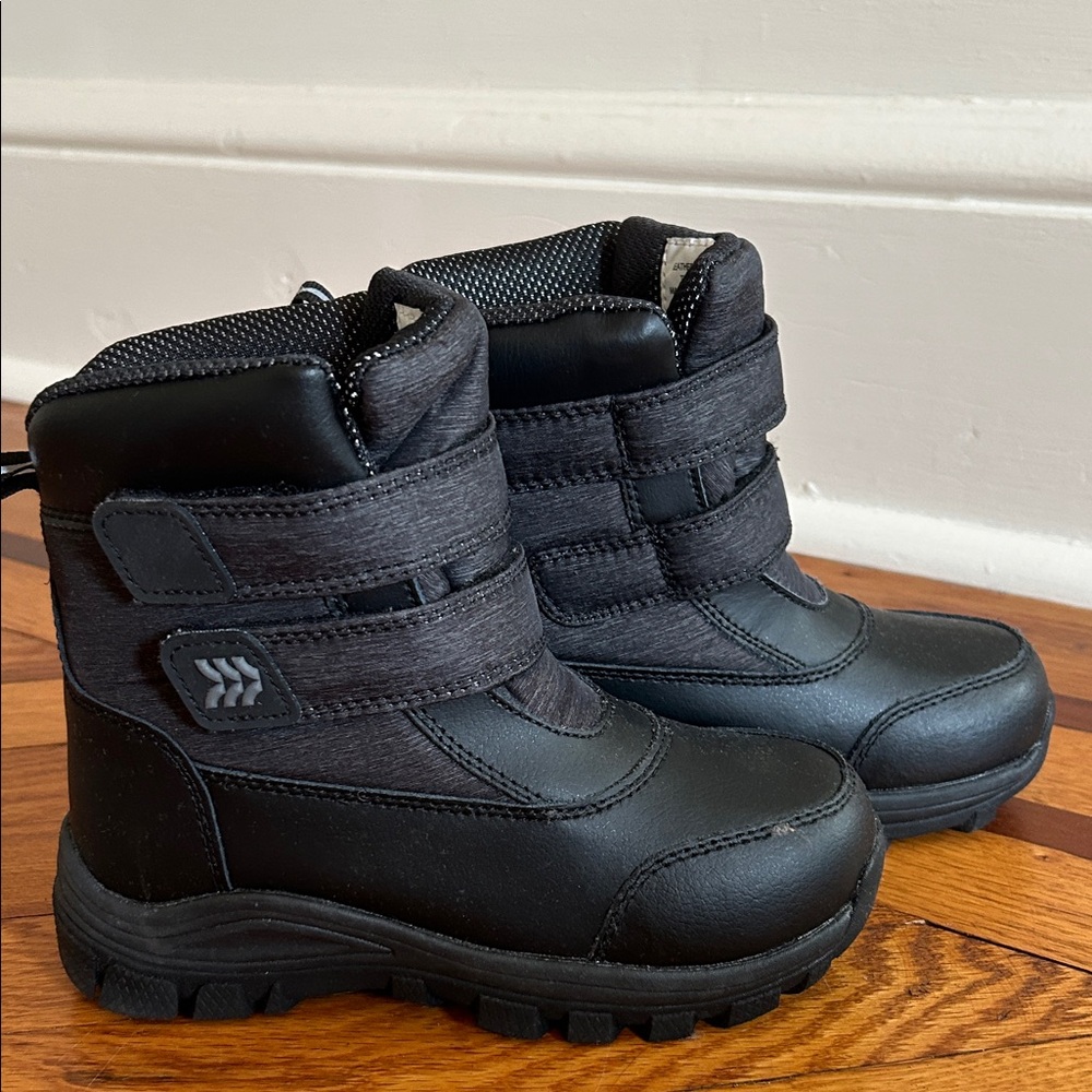 Kids Black Winter Boots - Brand New, Never Worn - size 13